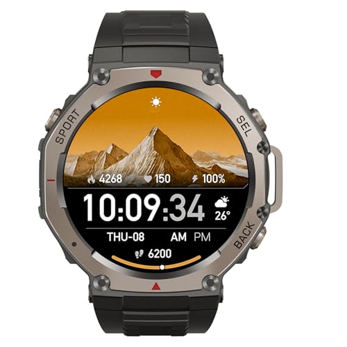 Nomobark GPS Sports Smartwatch 2026 (Black)