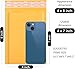 Fuxury Kraft Bubble Mailer 4x8” 50Pack Padded Envelopes Usable Size 4x7" Strong Adhesion Thick Bubble Envelopes Waterproof Cushioned Bubble Mailers Packaging for Small Business #000 Yellow