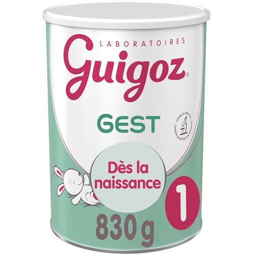 GUIGOZ GUIGOZGest 1 Lait bébé en poudre 1er âge - de 0 à 6 mois - Boîte de 830g