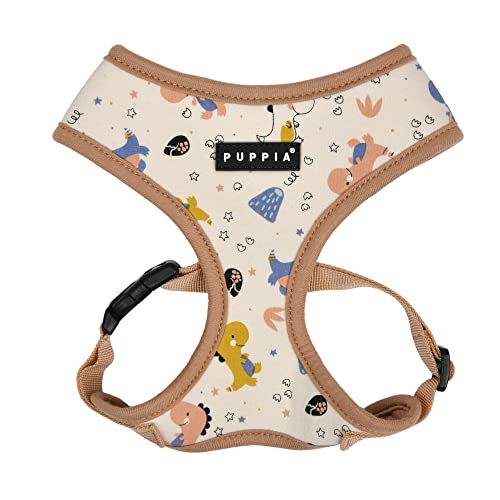 Puppia Spring and Summer Fashion Over-The-Head Hundegeschirr, Beige_Minmi, Größe M