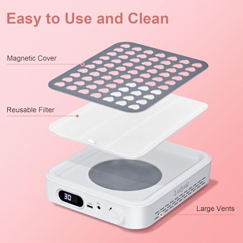 Recolector de Polvo para Uñas con 2 Filtros Reutilizables miniatura 3