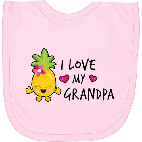 inktastic I Love My Grandpa with Pineapple Newborn Bib
