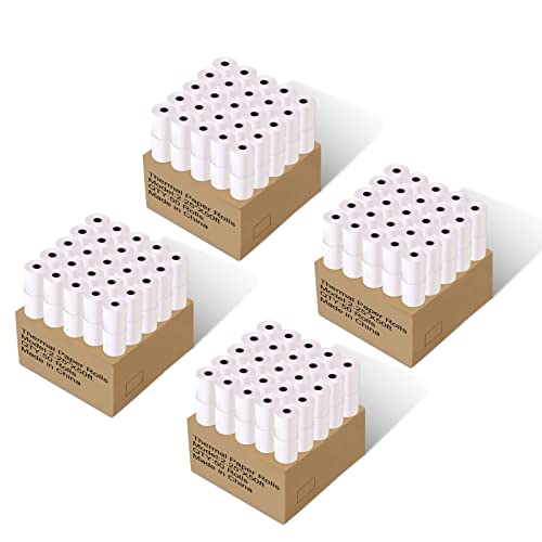 Immuson 2 1/4 x 50 Thermal Paper Receipt Rolls 2.25 x 50 ft Receipt Paper POS Cash Register Fits Credit Card Terminals Verifone (200 Rolls)
