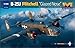 HK Model 1/48 US Army B-25J Mitchell Glass Snowes Plastic Model 01F008 Molded Color