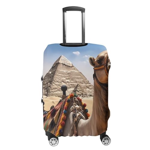 Pyramid Camel Luggage Cover, Washable Elastic Suitcase Cover Protector Fit 18-32 Inch Luggage4