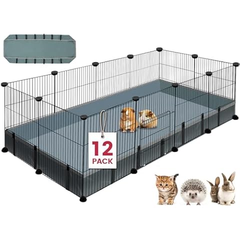 VISCOO 12 Panels Small Animal Playpen Cover