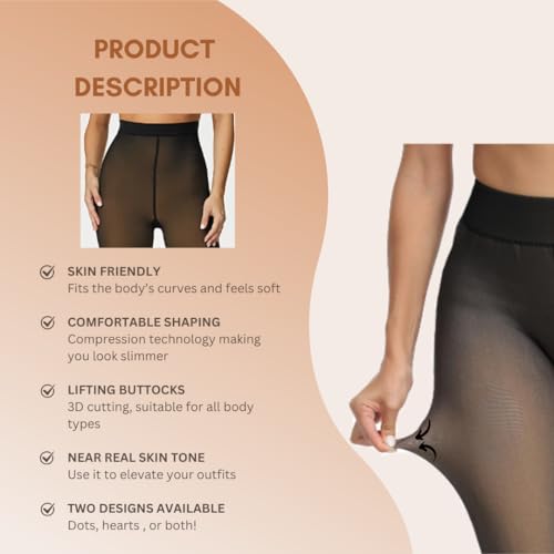 Image of Warm Tights with Design