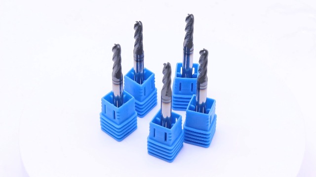 Image of BestParts 5Pcs 5 /32 inch 4 Flute Solid Carbide Ball Nose End Mill, AlTiN Coated | 30 Degree Helix, 5 /32 inch Cutting Diameter, 3 /16 inch Shank Diameter, 9 /16 inch Length of Cut, 2 inch Overall Length