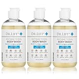 DR. LIFT Antibacterial Body Wash, 8 oz (3-Pack) - Gentle & Effective Shower Gel - Made in America