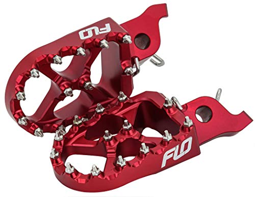 Flo Motorsports Foot Pegs, Fits: Suzuki Rmz 250/450 Red (Fpeg-796R) #TOP2