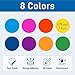 4000 Pcs 3/4 Inch Colored Circle Dot Stickers for Toddlers Kids, Wmiwulien 8 Rolls Blank Round Assorted Garage Sale Price Stickers for Classroom Student Teacher Home, 8 Color Coding Label Sticker