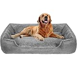 Dog Bed for Large Dogs, Anti-Slip Bottom and Machine Washable Large Dog Bed Clearance, Removable Dog