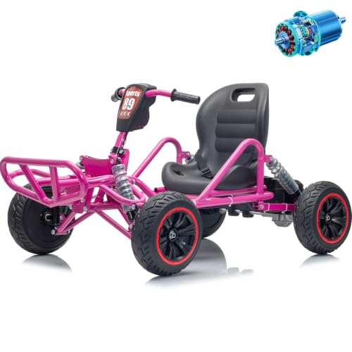 Image of POSTACK 24V Kids Go Kart, 24V Ride on Toy for Big Kids