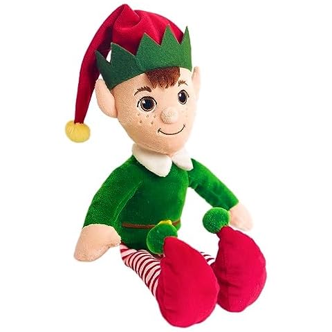 Deluxe Paws Christmas Elf Plush Dangly Festive Soft Toy - 34cm Cover