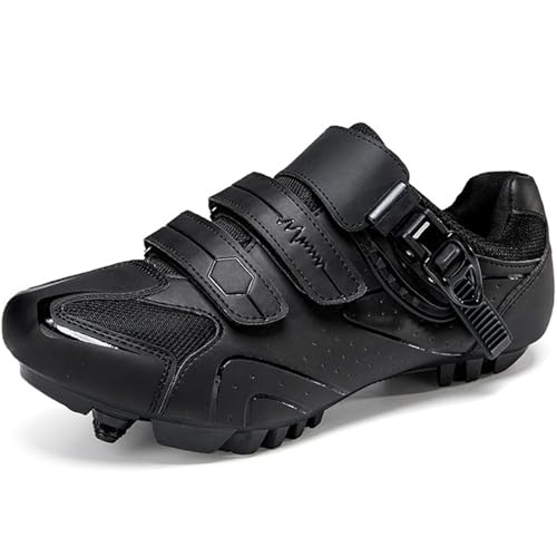 MTB Cycling Shoes for Mens Breathable Mountain Bike Shoes Compatible with 2-Bolts SPD Cleats Road Bike Breathable for Indoor Outdoor2