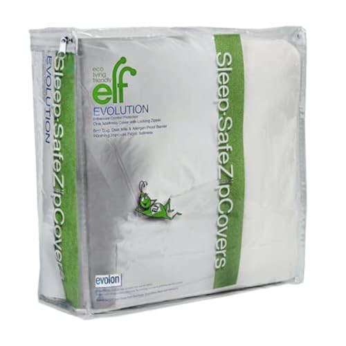 Evolon Mattress Protector | Zippered Mattress Encasement | Sleep Safe ZipCover 15" King by Eco Living Friendly - Used condition - US$50.52