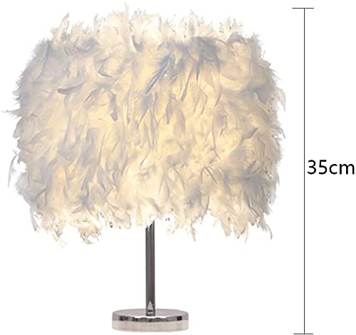 Etiger Table Lamp, Modern Elegant Bedside Table Light Bedroom Desk Night Light Lampshade For Living Room Wedding Room Reading Sitting Room Decorations (Pink) #TOP5