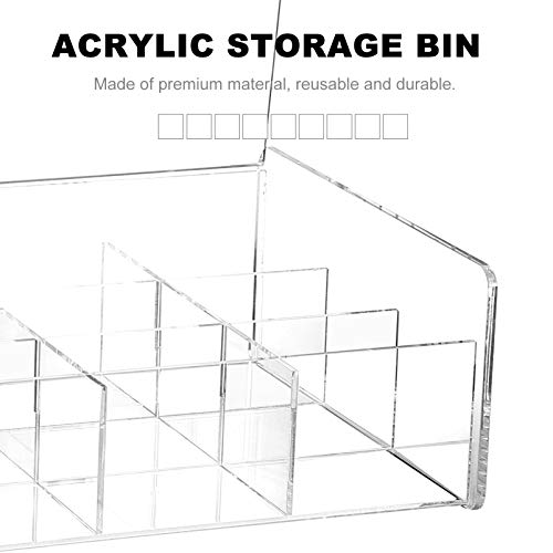 Cabilock Acrílico Titular Condimento Recipientes de Chá Caddy Caixa de Armazenamento Bin Bancada Est