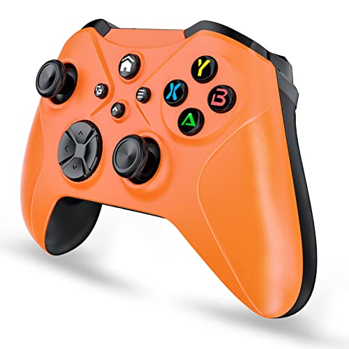 FOIRCEADAL Orange [Need to Upgrade Wireless Controller for X-One S/X XBOX PC with WiFi/Programming/Vibration/3.5 mm Audio/Turbo/6-Axis Gyroscope Compatible Xbox Series S/X/Android/iOS