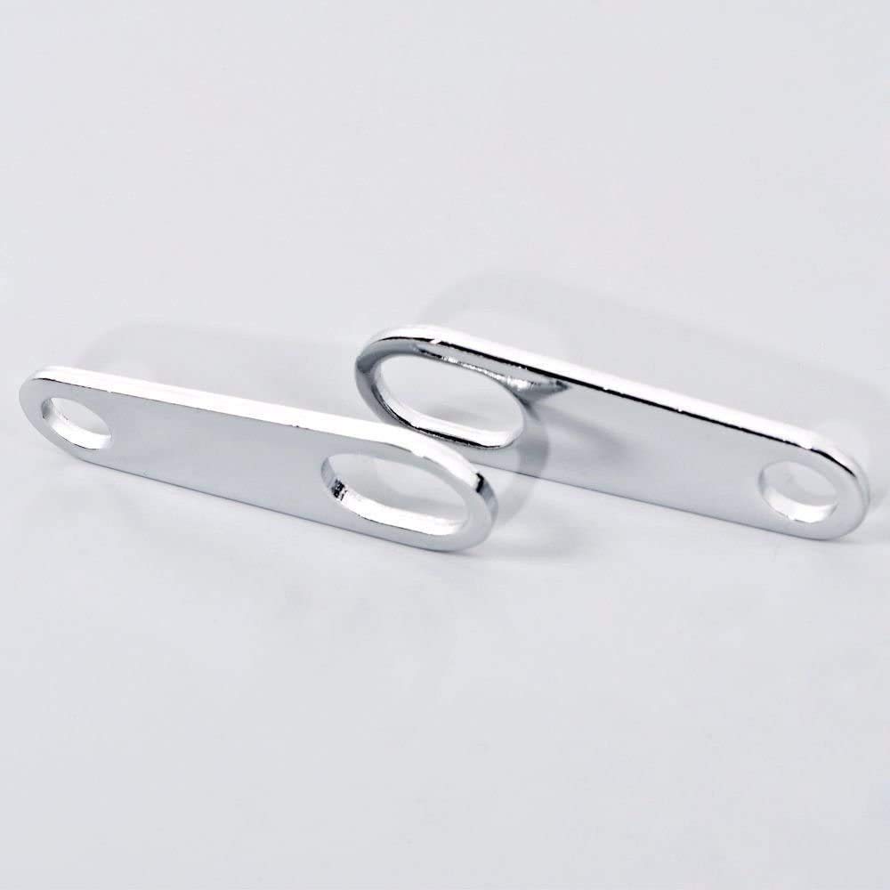 POFET Staffe ammortizzatori per supporto indicatori di direzione posteriori per moto Harley - Argento