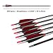Hosolee 12 Pack Carbon Arrows 500 Spine Archery Targeting Arrow with Real Feathers and Field Points for Compound Recurve Bows (31 Inch)