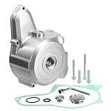 SUNQIAO 6 Coils Stator Cover, Left Side Stator Cover for Elec Start Engines suit for 70cc 90cc 110cc 125cc GoKart ATV Dirt Bikes, Electric Start Engine Stator Cover (Silver)
