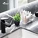 Der Rose 4 Pack Black Bathroom Decor Fake Plants Mini Artificial Greenery Potted Plants for Halloween Decor Indoor Office Table Room Farmhouse Decor