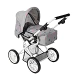 Bayer Chic 2000® 3in1 Kombi Puppenwagen Leni - Sternchen grau - faltbar...