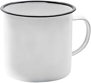 Tuut, Linha Esmaltados, Caneca Tradicional, Branca, 100ml