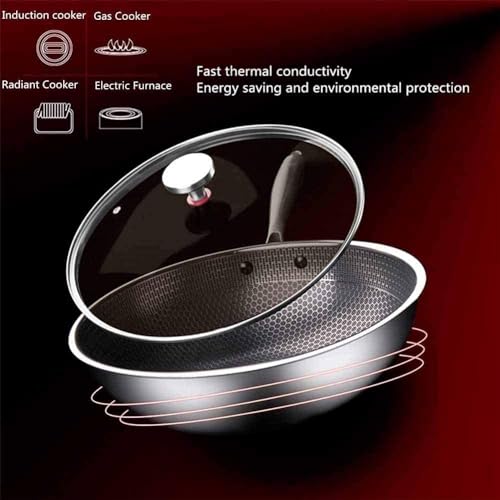 Wok de acero inoxidable con tapa 32 cm miniatura 3