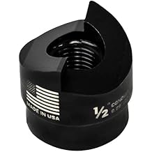 Greenlee 721-1/2 PUNCH,RD-.500 CONDUIT 22,5MM, Black