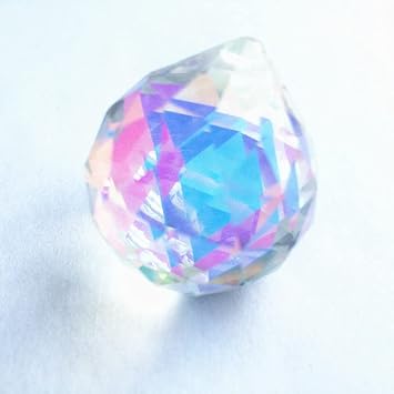 20pcs/lot 40mm AB Crystal Faceted Ball For Chandelier Penant Jump Rings Fenghui Ball Home Decoration