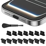Ya en manzanajugosa.com: ZZHBOO 17 Conectores para Puerto de Datos de Teléfono Móvil con Cepillo de Limpieza, Tapon Protector de Silicona USB-C, Kit de Tapones Antipolvo para la Mayoría de Dispositivos, Negro, 0.6 cm