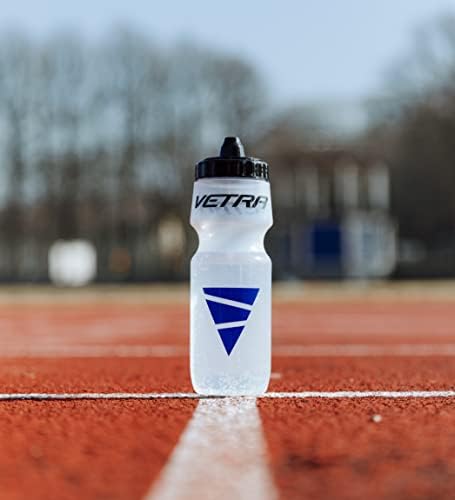 VETRA Sports Water Bottle  650 Milliliter Squeeze Sports Bottle With Leak Proof Valve  Made From True-Taste Polypropylene Without BPA  Great for Running, Cycling, Bike, Football, Volleyball