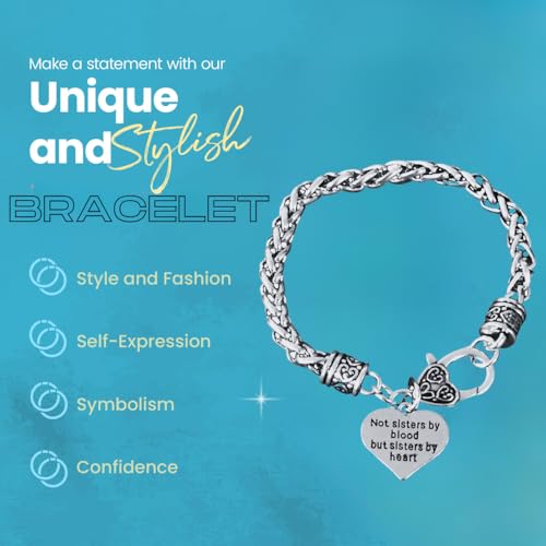 Infinity Collection Best Friends Bracelet- Not Sisters By Blood But Sisters By Heart Bracelet- Friend Jewelry - Gift for Best Friends & Soul Sister4