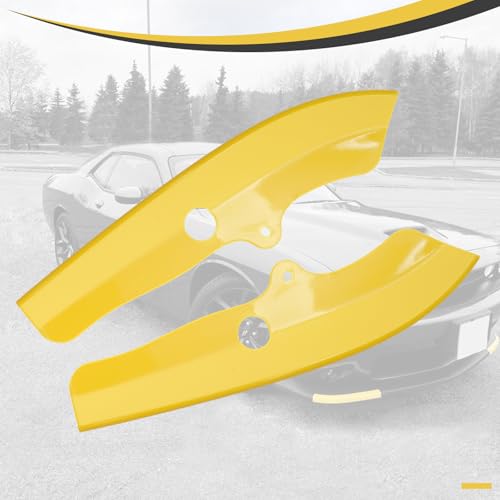 KETAI Front Lip Protector Compatible with 2008-2023 Dodge Challenger RT Bumper Lip Splitter Yellow (Pair) by KETAI - Image 6