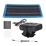 ETUCYNG Solar Panel Greenhouse Heater Kit, 30W 43.5x20.0x0.5cm Solar Panel Heater for Shed, Winter Poultry Warmer Coop Heater with Battery Compartment, DC Waterproof, for Outdoor -10 ?- 70 ? Heating