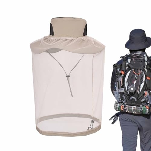 Head Fly Net – Morbida e confortevole traspirante, copertura protettiva per il viso, cappello multifunzionale a rete fine per giardinaggio, lavoro all'aperto, cura del cortile, agricoltura, apicoltura