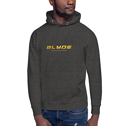 Glyde paddle boards Sweat à capuche unisexe de qualité supérieure - Coton Heritage M2580, Gris anthracite chiné, M