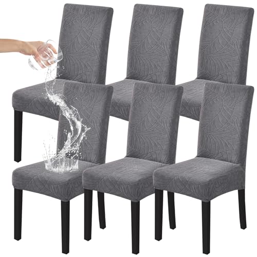 HZDHCLH Dining Chair Covers Set of 6 Stretch Chair Slipcovers Washable