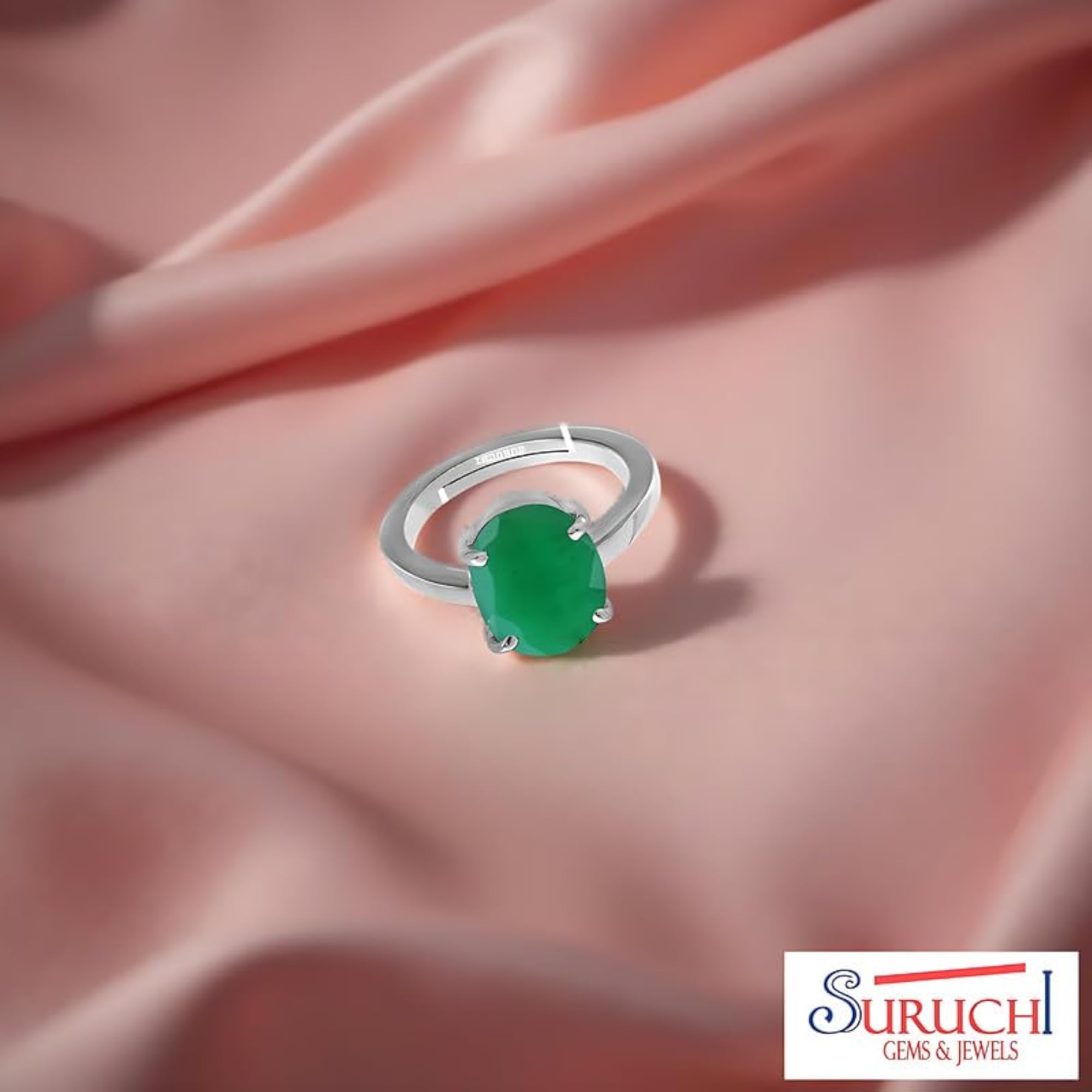 Women's Emerald 5.25 Ratti 925 Sterling Silver Adjustable Ring