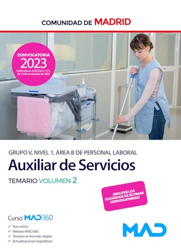 Personal Auxiliar de Servicios de la Comunidad de Madrid. Temario volumen 2