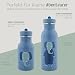 wunderwunsch Trinkflasche personalisiert für Kinder, Flasche personalisiert, Babyflasche, Kinder Flasche, Trixie Trinkflaschen mit individuellem Namen (Elefant, 350ml)