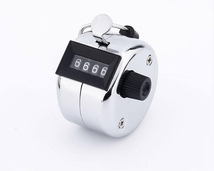 Premium Metal Tally Clicker Counter 4-Digit Mechanical Handheld Clicker ...