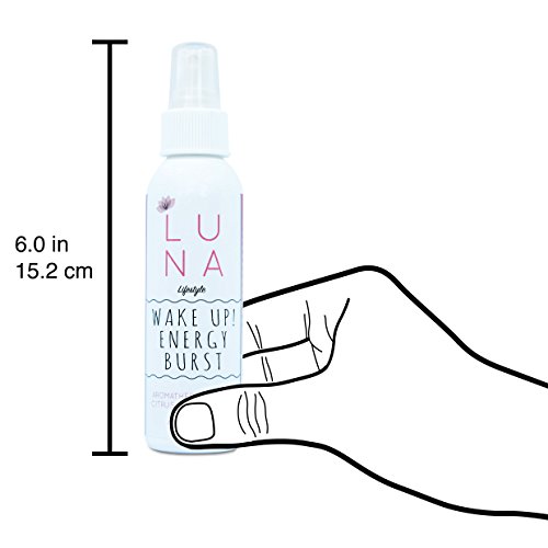 Luna Aromatherapy Spray - Wake Up Energy Burst - Citrus & Eucalyptus Essential Oil Blend - Yoga Meditation Room & Pillow Mist… #TOP3