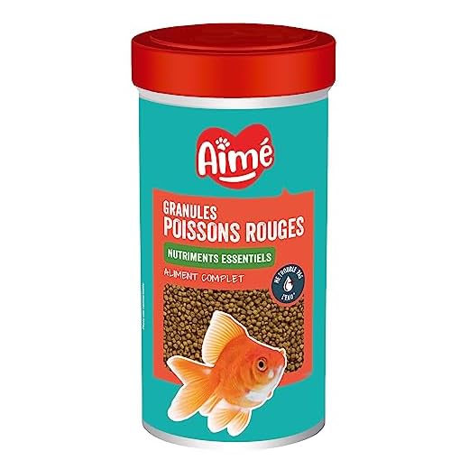 Aime Peces Rojo Cristales para Alimentos Completo 250 ml para acuariofilia – – Juego de 3