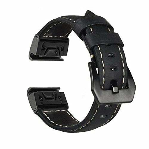 Correa de cuero para Garmin Fenix 7 6 5 de 22mm con sistema de liberacion rapida Easyfit