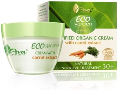 Ava Organic Eco Garden 30+ Certified Organic Cream With Carrot 50 Ml