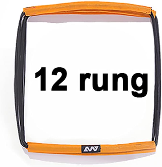 ALPHAWORX Agility Ladder Speed Training Equipment, Soccer Football Footwork Exercise Fitness Workout Ladder for Kid Adult Athlete, Foldable Instant Set-up & Tangle-Free & Carry Bag (4/8/8+4/12 Rung) : Sports & Outdoors