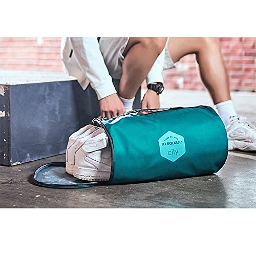 20L Ultralight Sports Duffel Bag, Gym Bag, Water-Resistant Short-Term Travel Bag with Wet Pocket & Shoes Compartment for Men and Women (Lake Blue)3